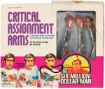 "THE SIX MILLION DOLLAR MAN - CRITICAL ASSIGNMENT ARMS, BACK PACK RADIO, SEE-A-SHOW" BOXED SETS.