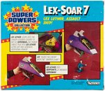 "SUPER POWERS COLLECTION - LEX LUTHOR & JOKER" CARDED FIGURES & "LEX-SOAR 7" FACTORY-SEALED VEHICLE.