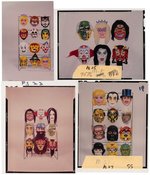 COLLEGEVILLE HALLOWEEN MASK SHOWROOM DISPLAY BOARD & CATALOG NEGATIVES.