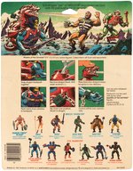 "MASTERS OF THE UNIVERSE - DRAGON BLASTER SKELETOR" SERIES 4 ACTION FIGURE ON 12-BACK CARD.