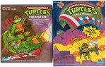 "TEENAGE MUTANT NINJA TURTLES" BOXED ACCESSORY LOT OF FOUR.