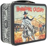 "HOPALONG CASSIDY" HIGH GRADE METAL LUNCHBOX WITH THERMOS.