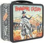 "HOPALONG CASSIDY" HIGH GRADE METAL LUNCHBOX WITH THERMOS.