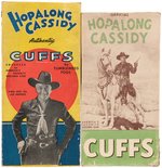 "HOPALONG CASSIDY CUFFS" BOXED VARIETY PAIR.