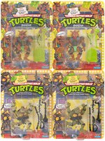 "TEENAGE MUTANT NINJA TURTLES THE SECRET OF THE OOZE" CARDED ACTION FIGURE LOT OF FIVE.