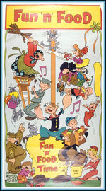 KFS CHARACTERS ON STORE POSTER INCLUDING POPEYE/BLONDIE AND DAGWOOD/HENRY/OTHERS.