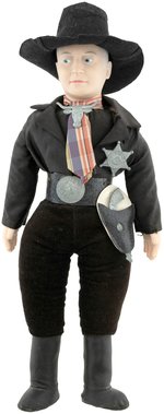 HOPALONG CASSIDY LARGE IDEAL DOLL & HAND PUPPET.