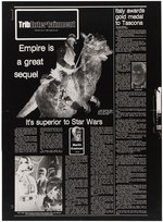 STAR WARS WINNIPEG TRIBUNE NEWSPAPER SYNDICATED COMIC STRIP PROMOTIONAL MATERIALS.