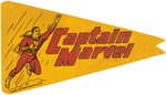 "CAPTAIN MARVEL" PENNANT PAIR.