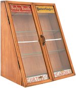 "CURTISS CANDIES - BABY RUTH & BUTTERFINGER" STORE DISPLAY CABINET.