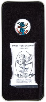 DARK HORSE COMICS "CLASSIC COMIC CHARACTER" STATUE/BUTTON TINS COMPLETE SET.