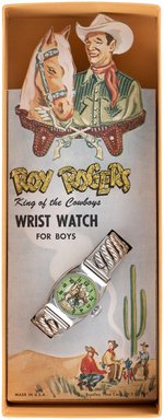 "ROY ROGERS - KING OF THE COWBOYS" BOXED BRADLEY TIME WRIST WATCH.