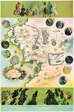 "THE LORD OF THE RINGS - A MAP OF MIDDLE-EARTH" BY PAULINE BAYNES & J.R.R. TOLKIEN.