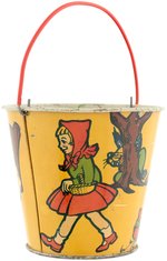 LITTLE RED RIDING HOOD & BIG BAD WOLF SAND PAIL.