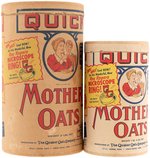 ROY ROGERS PREMIUM MICROSCOPE RING & QUAKER MOTHER'S OATS CANISTER PAIR.