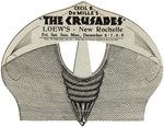 "THE CRUSADES" MOVIE THEATER PROMOTIONAL MASK.