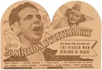 "ARE YOU LISTENING?" & "20 MILLION SWEETHEARTS" MOVIE THEATER PROMOTIONAL HANGER & FOLDER.