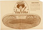 WALLACE BEERY "VIVA VILLA!" & "THE BAD MAN" MOVIE THEATER PROMOTIONAL PAIR.