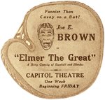 JOE E. BROWN DIE-CUT MOVIE THEATER PROMOTIONAL PAIR.