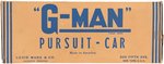 "G-MAN PURSUIT CAR" MARX BOXED WIND-UP.