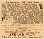 "CAPTURED!" & "HAROLD TEEN" MOVIE THEATER PROMOTIONAL ACTIVITY PAIR.