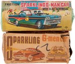 "SPARKLING G-MEN/G-MAN CAR" BOXED PAIR.