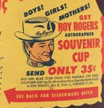 ROY ROGERS PREMIUM MUG & QUAKER OATS CANISTER PAIR.