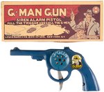 "G-MAN GUN" BOXED MARX SIREN PISTOL (BLUE SIREN COLOR VARIETY).