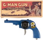 "G-MAN GUN" BOXED MARX SIREN PISTOL (BLACK SIREN COLOR VARIETY).