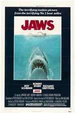 "JAWS" ONE SHEET MOVIE POSTER.