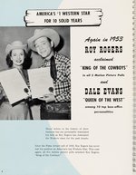 "ROY ROGERS - DALE EVANS 1953 CATALOGUE AND MERCHANDISING MANUAL."