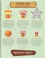 "ROY ROGERS - DALE EVANS 1953 CATALOGUE AND MERCHANDISING MANUAL."