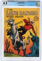 "FEATURE BOOK" #24 1941 CGC CONSERVED 6.5 FINE+ (THE LONE RANGER).