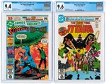 "DC COMICS PRESENTS" #26 & "NEW TEEN TITANS" #1 CGC PAIR (FIRST APPEARANCE NEW TEEN TITANS).