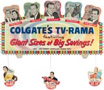 "COLGATE'S TV-RAMA" STORE DISPLAY FEATURING 1950s TV SHOWS.