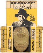 "DRAGNET" BOXED GUN PAIR & BADGE.