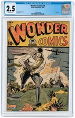 "WONDER COMICS" #6 OCTOBER 1945 CGC 2.5 GOOD+.