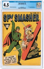 "SPY SMASHER" #9 DECEMBER 1942 CGC 4.5 VG+.