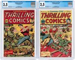 "THRILLING COMICS" #42 & #44 CGC PAIR.