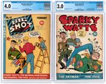 "SPARKY WATTS" #1 AND "BIG SHOT COMICS" #43 CGC PAIR.