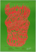 THE ASSOCIATION & QUICKSILVER MESSENGER SERVICE 1966 BILL GRAHAM FILLMORE CONCERT POSTER BG-18 OP-1.