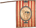 GEORGE WASHINGTON 1876 CENTENNIAL FLAG BANNER.