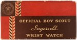 "OFFICIAL BOY SCOUT INGERSOLL WRIST WATCH" WITH BOX (VARIETY).