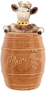 "ELSIE" THE BORDEN'S COW COOKIE JAR & COUNTER STANDEE.