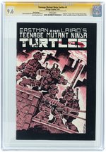 "TEENAGE MUTANT NINJA TURTLES" #1 FEBRUARY 1985 CGC 9.6 NM+ - SIGNATURE SERIES WITH SKETCH.