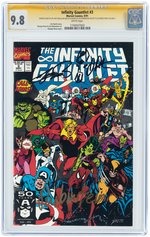 "INFINITY GAUNTLET" #3 SEPTEMBER 1991 CGC 9.8 NM/MINT - SIGNATURE SERIES WITH SKETCH.