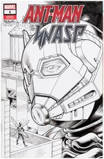 "ANT-MAN AND THE WASP" #1 SKETCH COVER WITH ORIGINAL ART BY NELSON DeCASTRO.