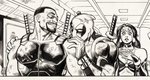 "DEADPOOL: THE GAUNTLET" #5 COMIC BOOK PAGE ORIGINAL ART BY REILLY BROWN.