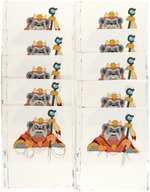 "STAR WARS: EWOKS" CHIEF CHIRPA ANIMATION CEL & MATCHING PRODUCTION DRAWING GROUPING.