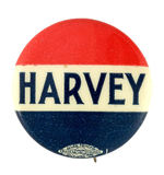 NAME BUTTON FOR WILLIAM HOPE HARVEY 1932 LIBERTY PARTY CANDIDATE.